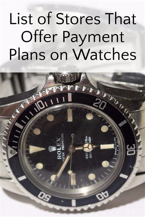 buy watches with payment plans.